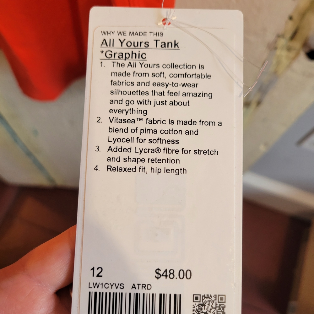 lululemon athletica Orange Muscle Tee - Picture 3 of 4